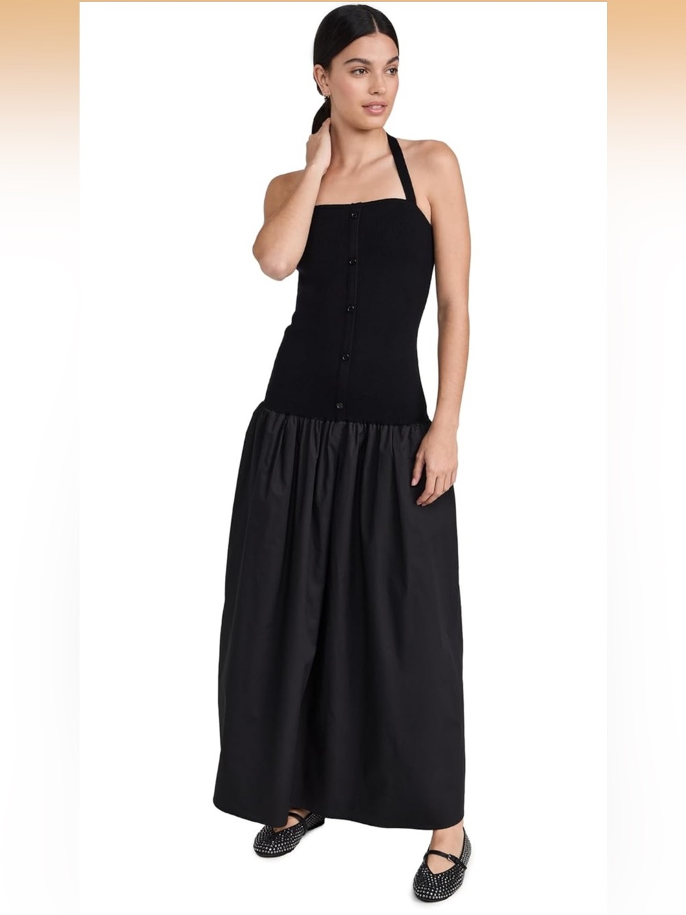LINE & DOT Tanner Halter Maxi Dress